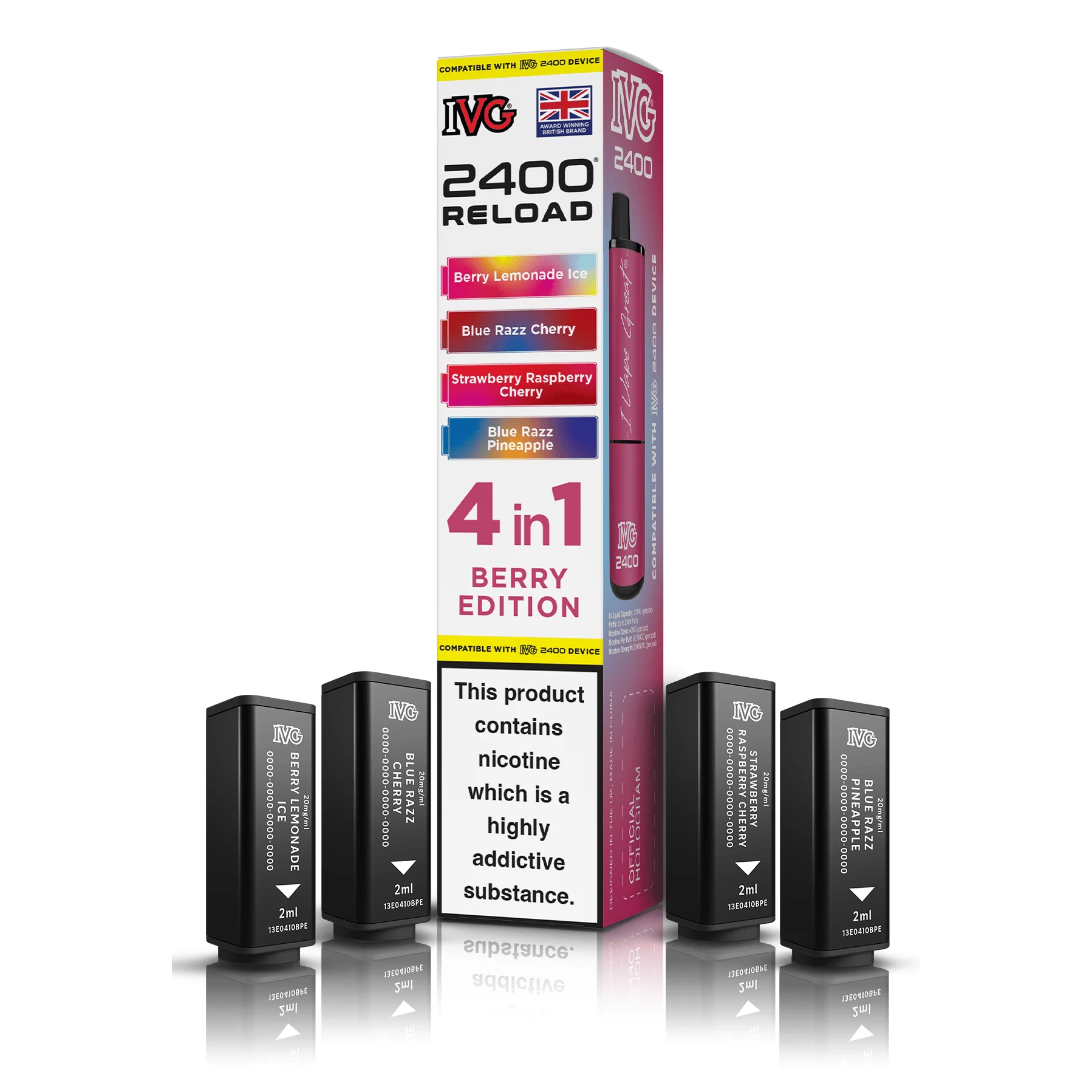 IVG 2400 4 In 1 Reload Pods Berry Edition