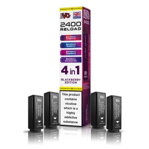 IVG 2400 4 In 1 Reload Pods Blackberry Edition