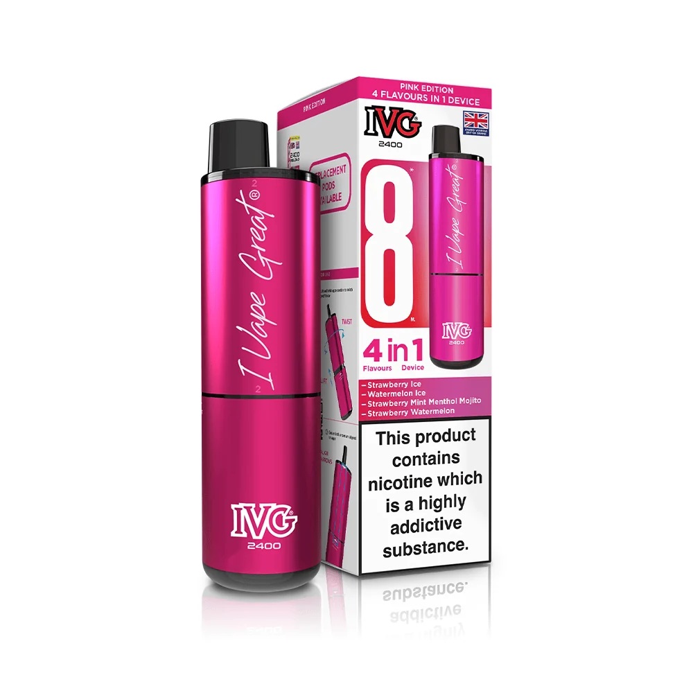 IVG 2400 4-in-1 Pink Edition Starter Vape Kit