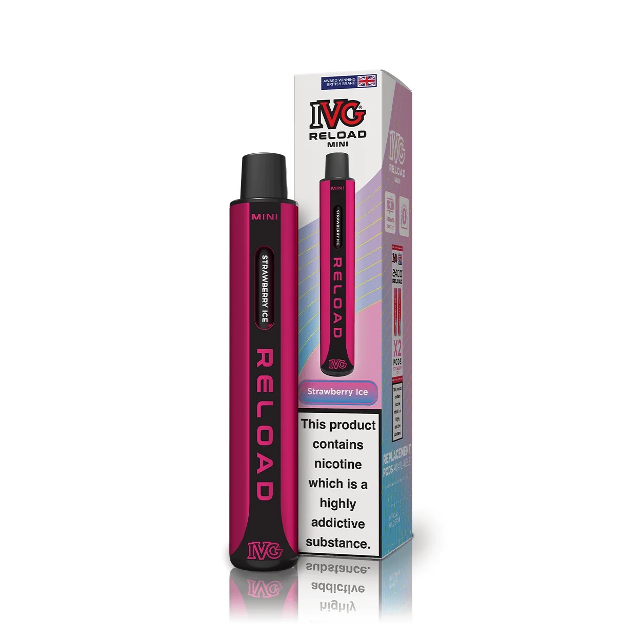 IVG Reload Mini Strawberry Ice Starter Kit